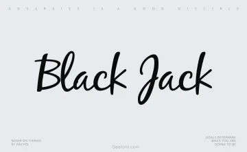 Black Jack Font