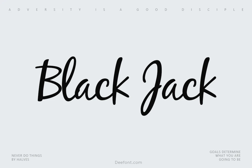 Black Jack Font