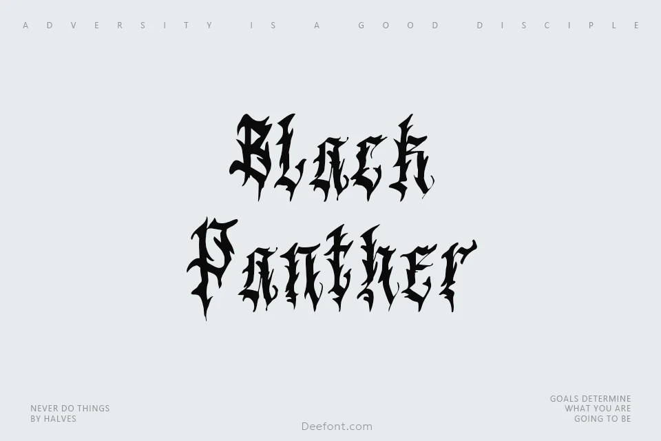 Black Panther Font