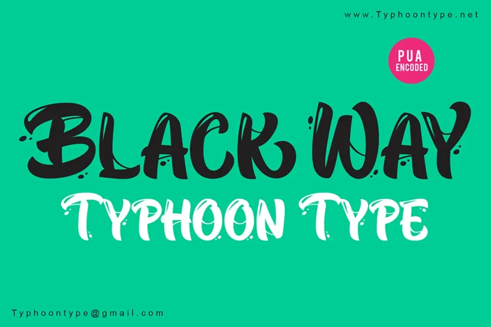 Black Way Font