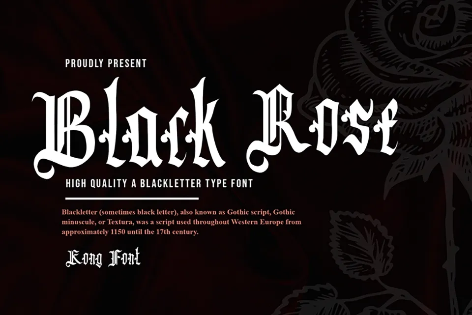 Black Rose Font