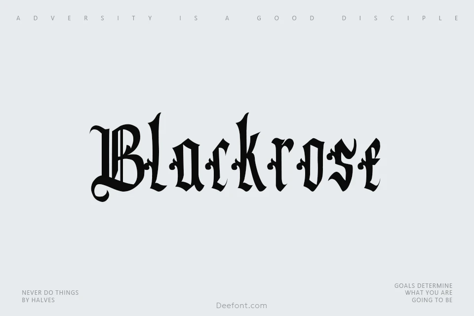 Black Rose Font