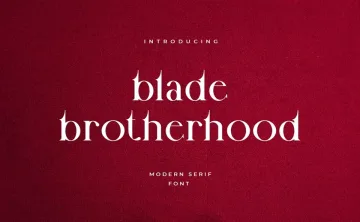 Blade Brotherhood Font