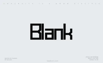 Blank Font