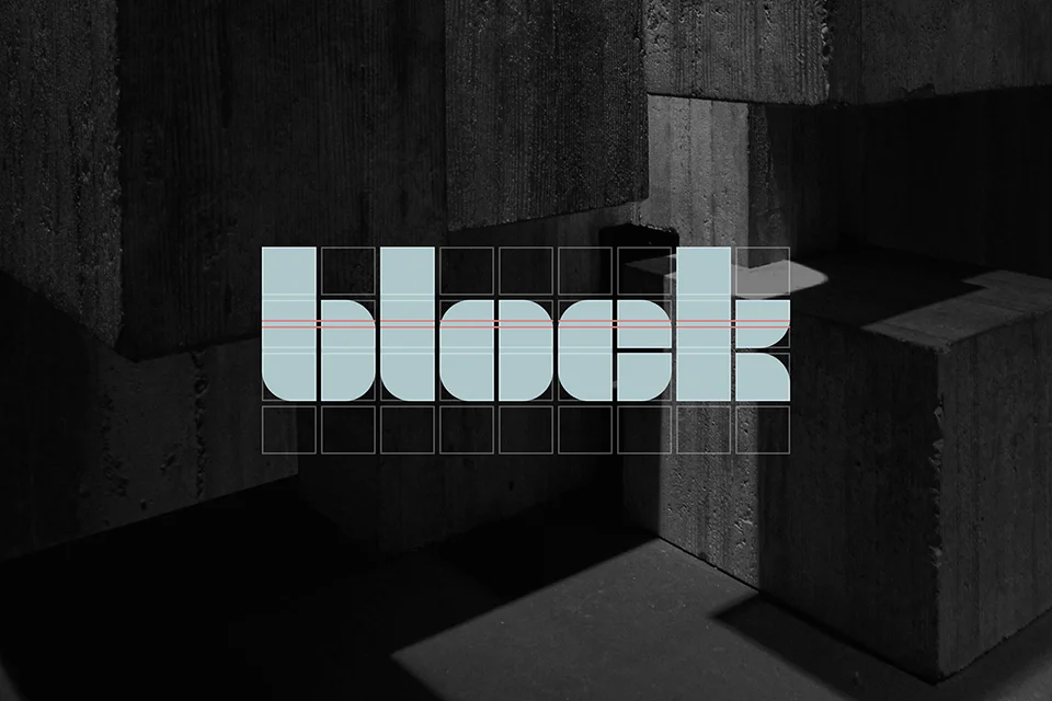 block typeface download