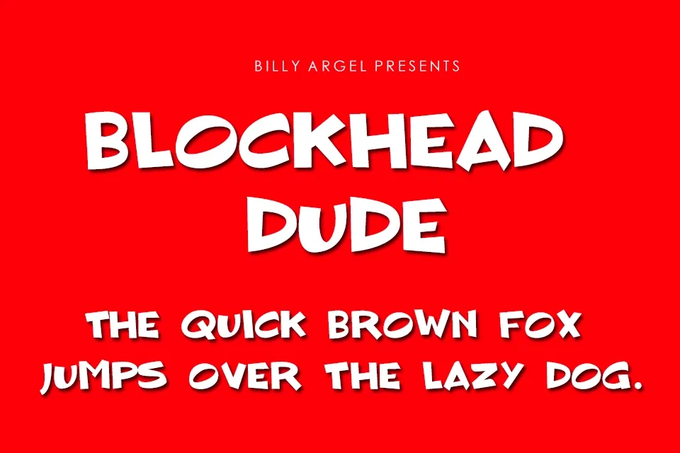 Blockhead Dude Font