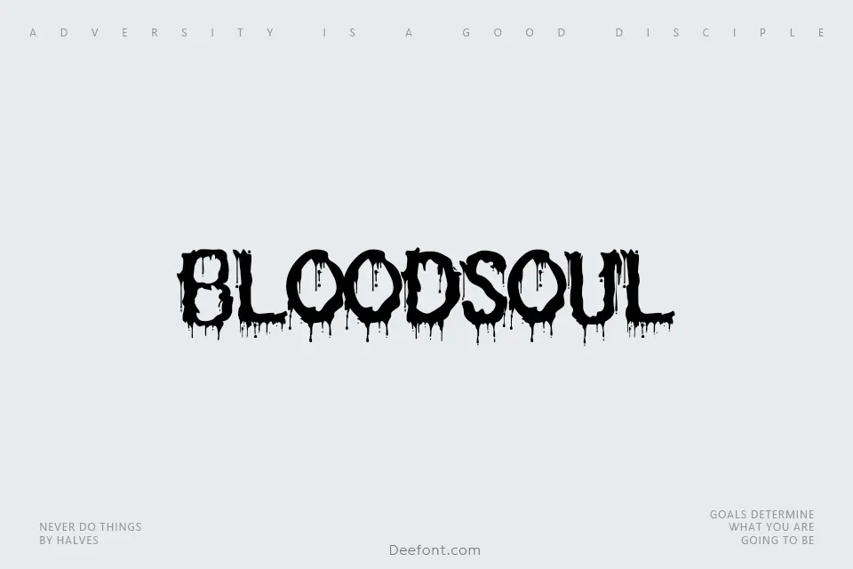 Bloodsoul Font