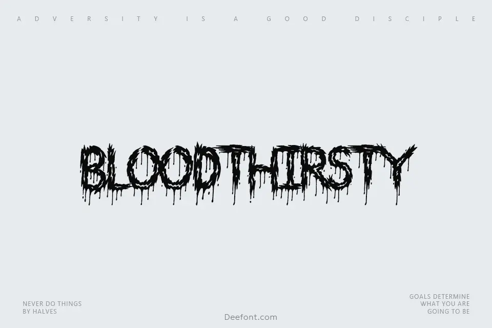 Bloodthirsty Font