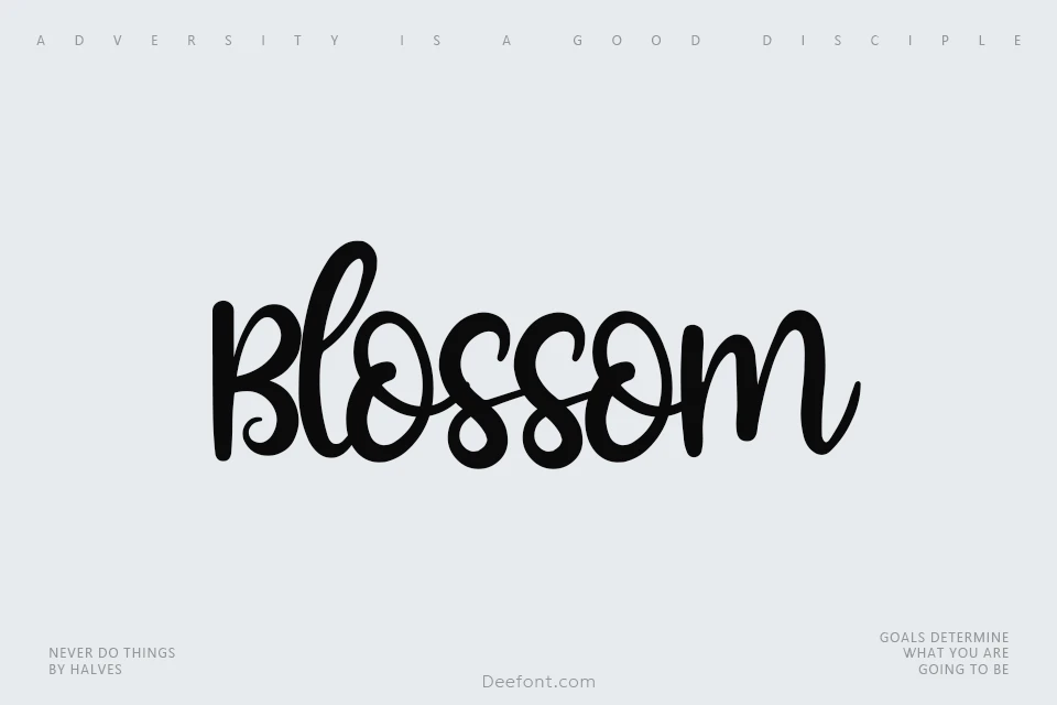 Blossom Font