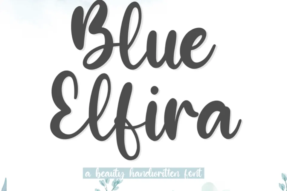 Blue Elfira Font