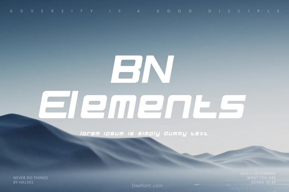 BN Elements Font