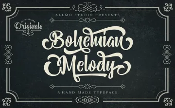 Bohemian Melody Font