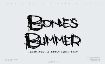 Bones Bummer Font