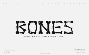 Bones Font