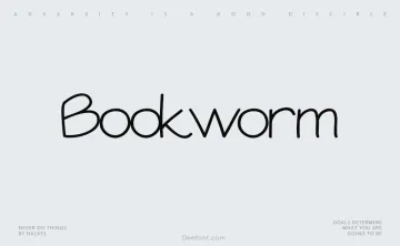 Bookworm Font