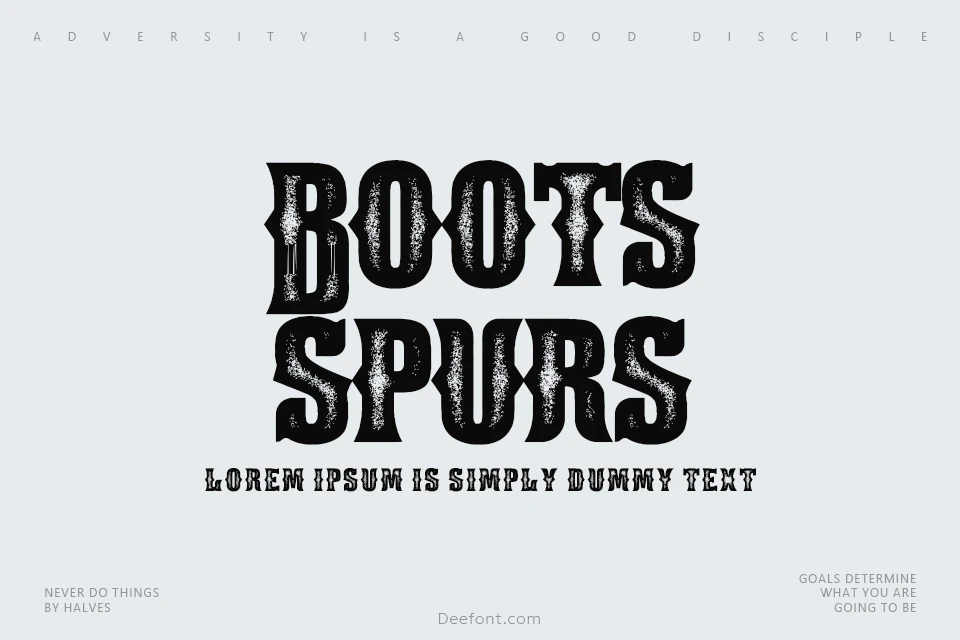 Boots & Spurs Font