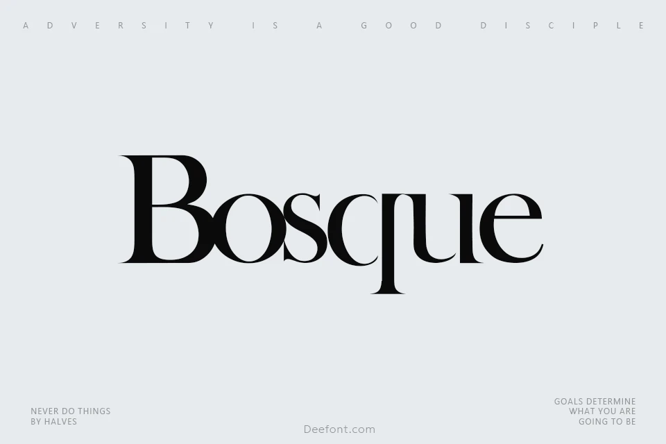 Bosque Font