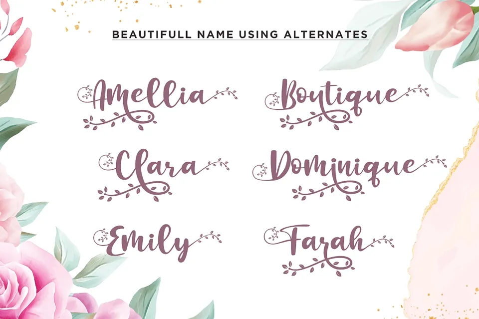 Botanical Flourish Font