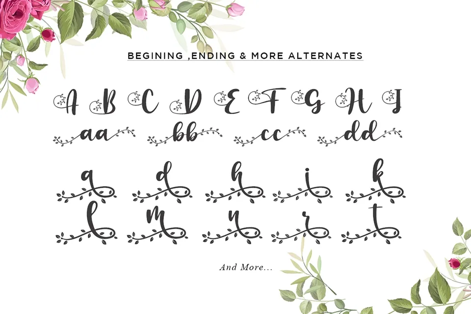 Botanical Flourish Font