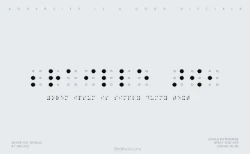 Braille AOE Font