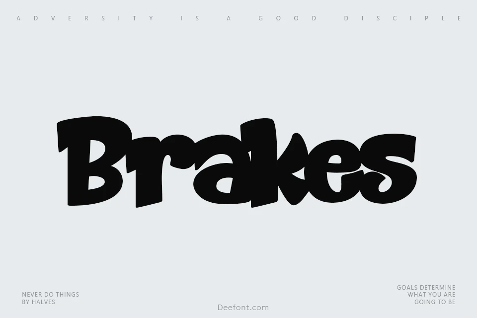 Brakes Font