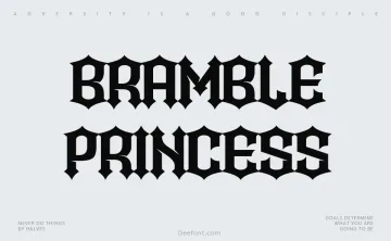 Bramble Princess Font