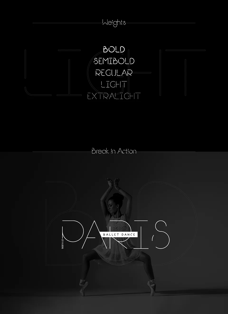 Break font family