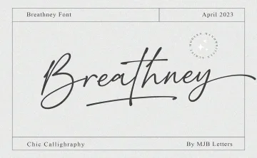 Breathney Font