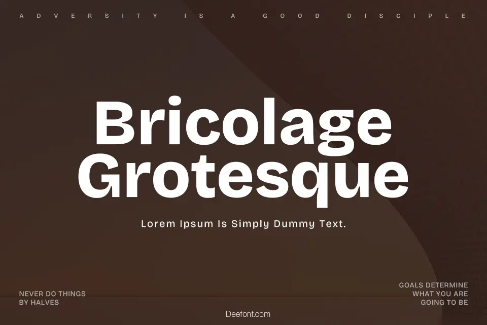 Bricolage Grotesque Font Family