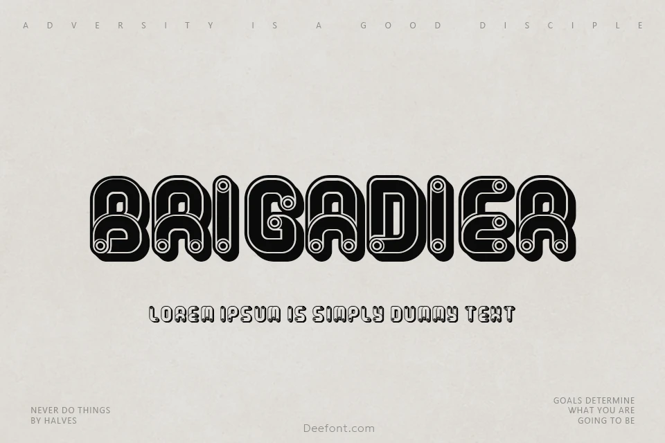 Brigadier Font