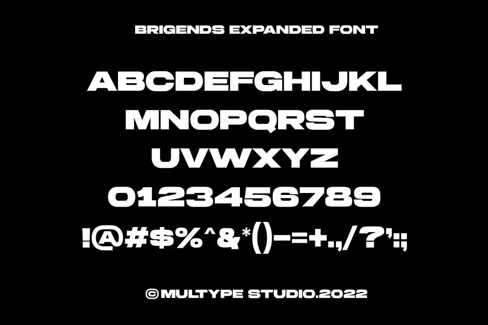 Brigends Expanded Font