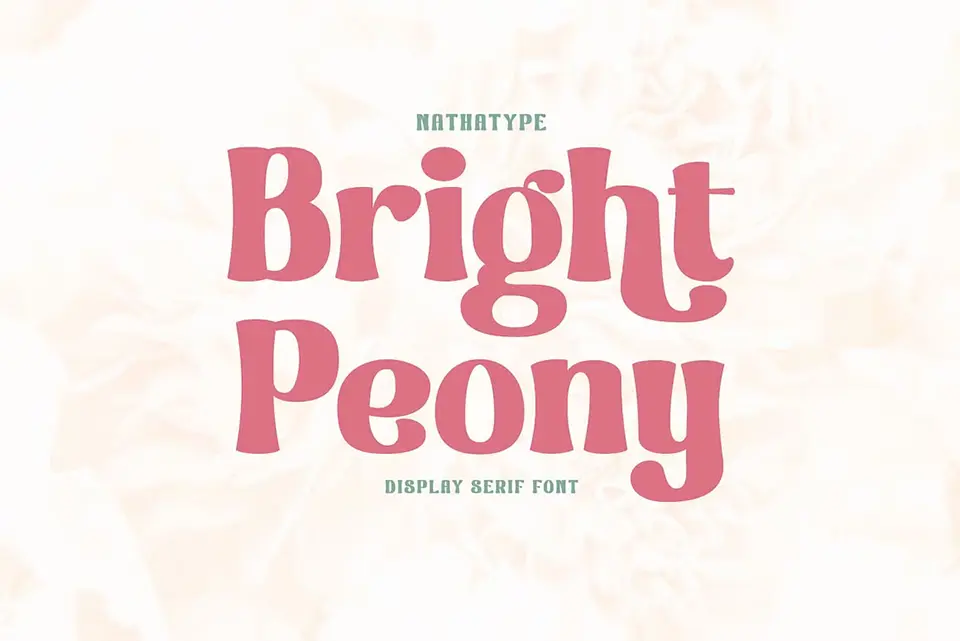 Bright Peony Font