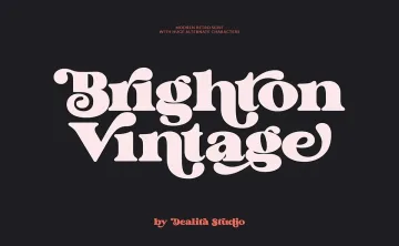 Brighton Vintage Font