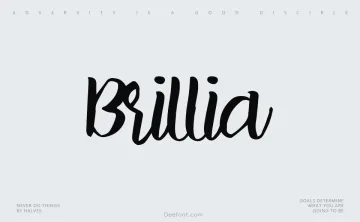 Brillia Font