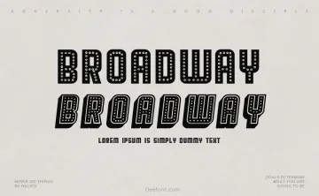 Broadway Font