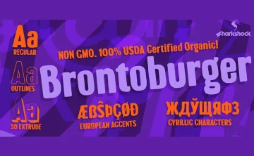 Brontoburger Font