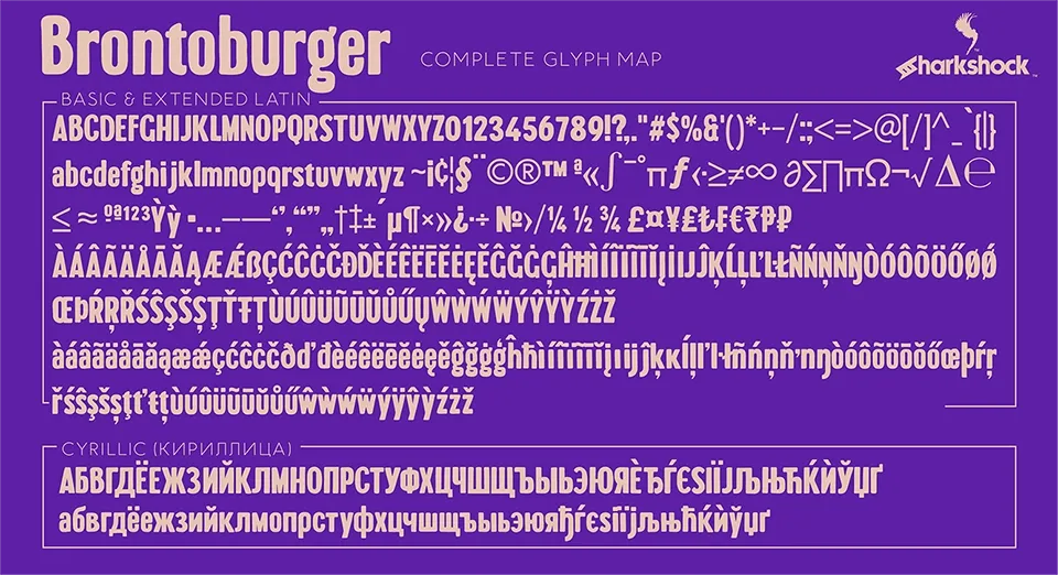 Brontoburger Font