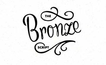 Bronze Script Font