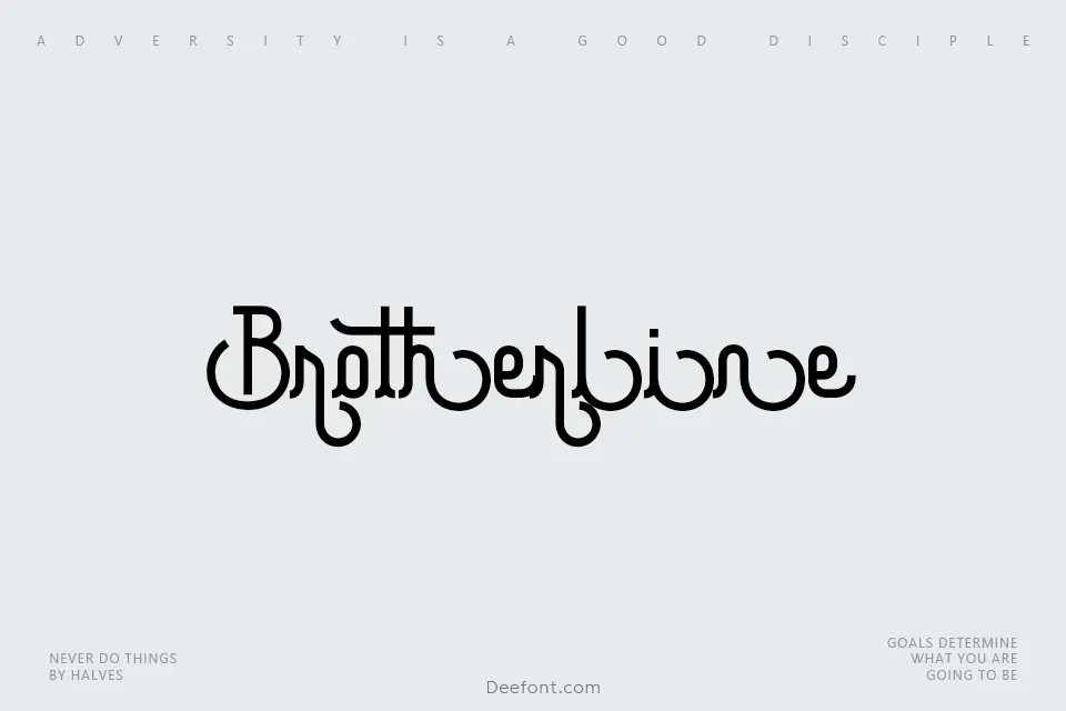 Brotherline Font
