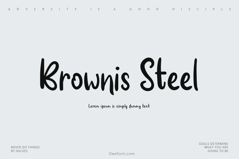 Brownis Steel Font