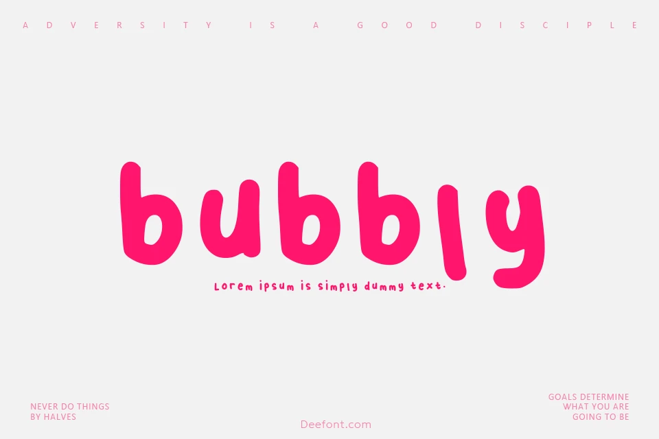 Bubbly Font