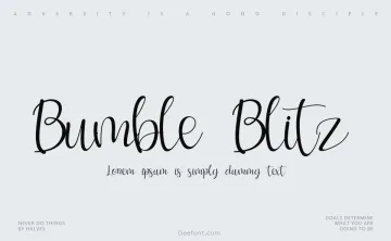 Bumble Blitz Font