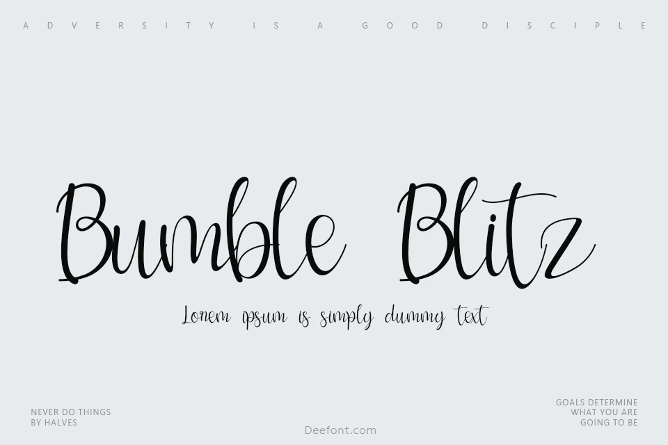 Bumble Blitz Font