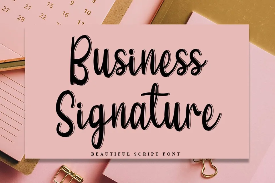 Business Signature Font