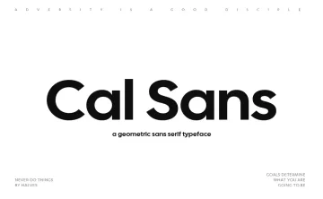 Cal Sans Font