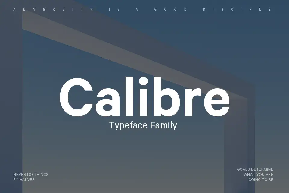 Calibre Font Family - Free Download & Preview | Deefont