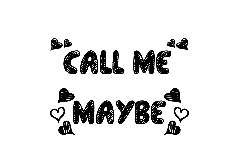 Call me, maybe? Font