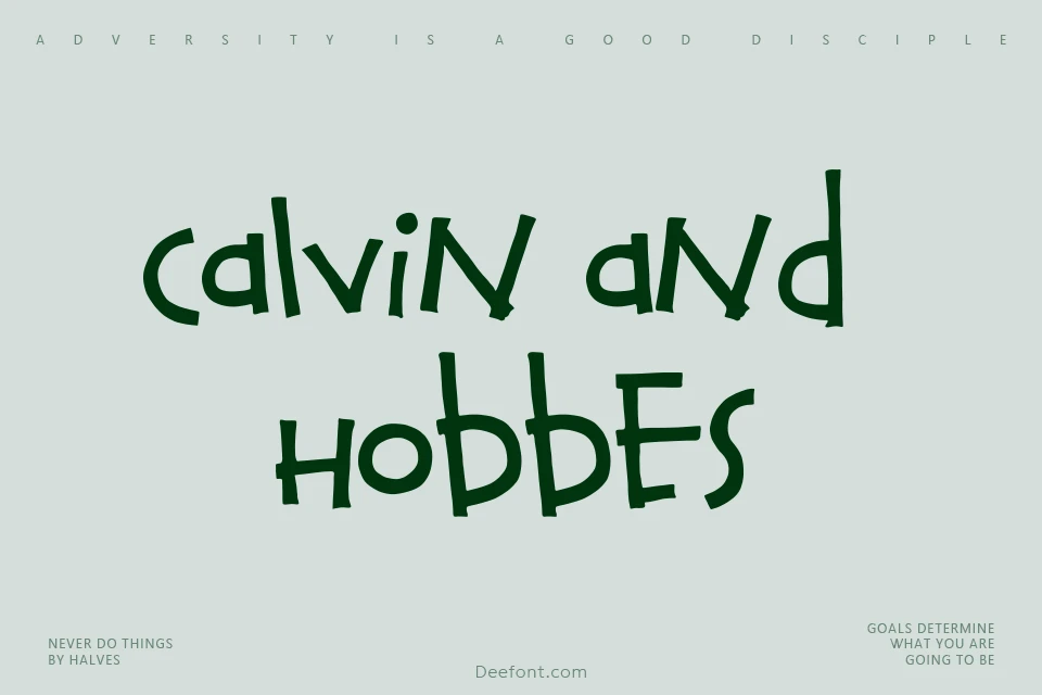 Calvin and Hobbes Font