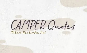 Camper Quotes Font