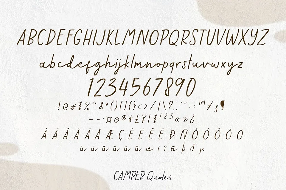 Camper Quotes Font